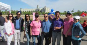 Marketing Director Sandra Surgeon and Dr. Khanuja at the Survivor Celebration Breakfast Ironwood Cancer & Research Centers