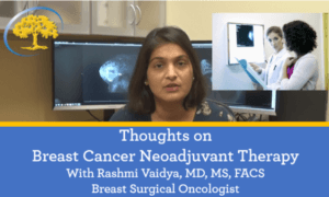 Dr. Vaidya’s Thoughts on Breast Cancer Neoadjuvant Therapy