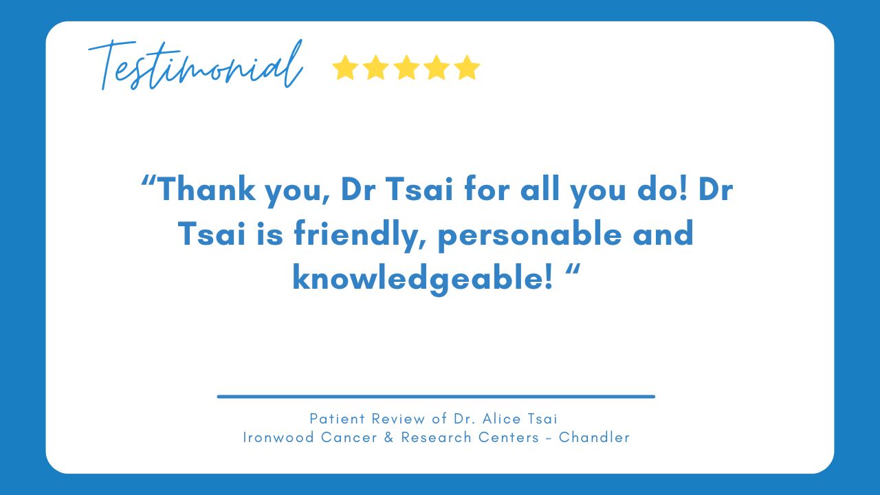 Alice Tsai Testimonial