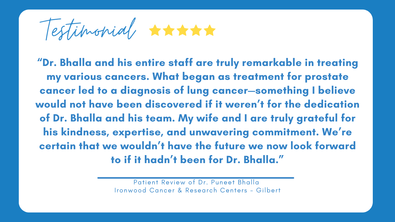 Bhalla testimonial