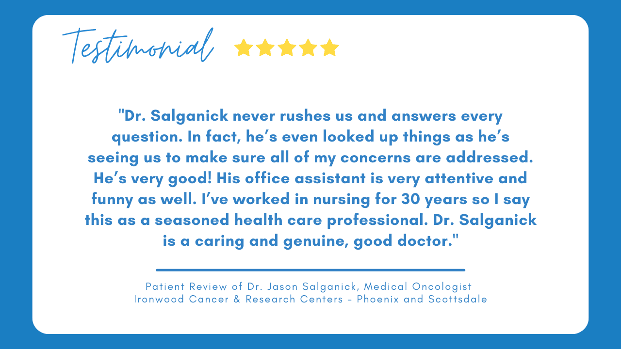 Salganick Patient Testimonial