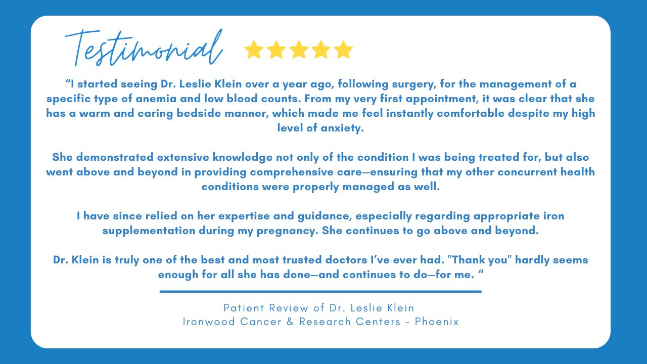 Klein Testimonial