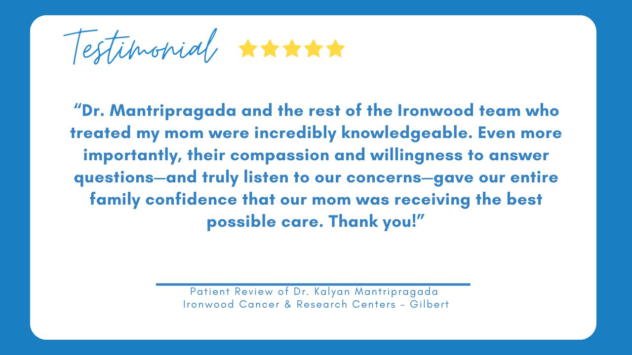 Mantripragada testimonial