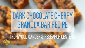 Dark chocolate cherry granola bar recipe