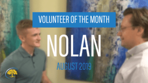 August Volunteer of the Month Nolan
