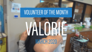 Volunteer of Month Valorie