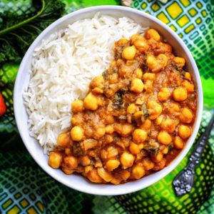 Chickpea Curry with Rice