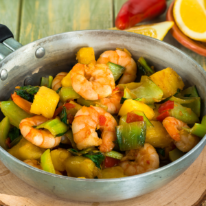 Summer Shrimp and Pineapple Stir-fry