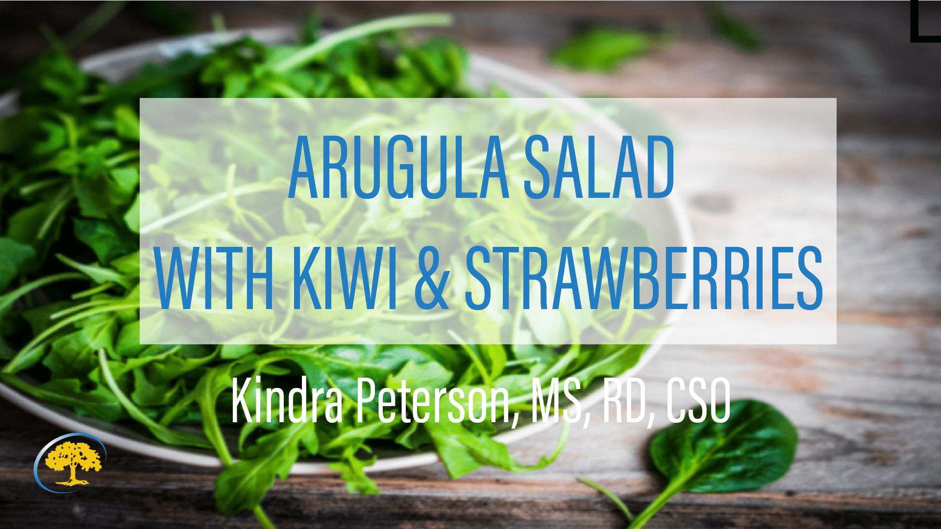 Arugula Salad with Kiwi, Strawberries