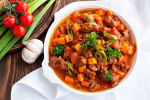 Sweet Potato Chili with Peanuts